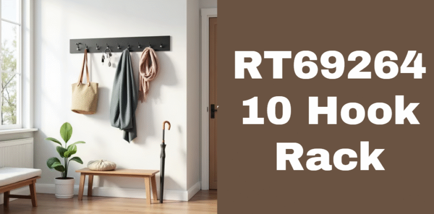 RT69264 10 Hook Rack